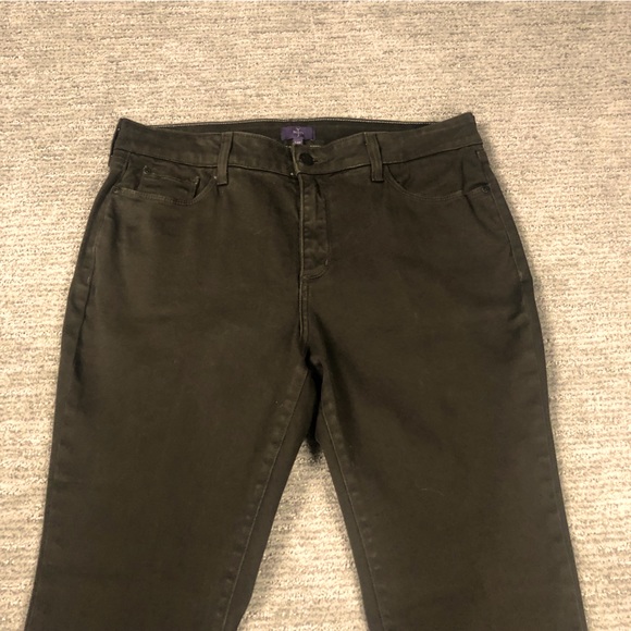 NYDJ Alina Legging Brown Stretch Pants Size 14P - Picture 4 of 9